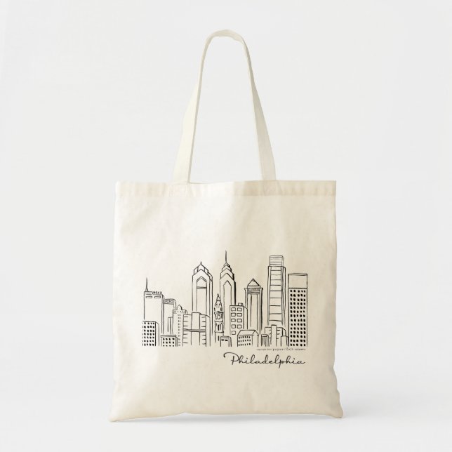 Philadelphie Skyline Sac fourre-tout (Devant)