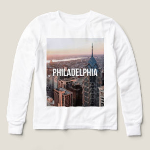 Philadelphie Skyline Vue aérienne Typographie Urba