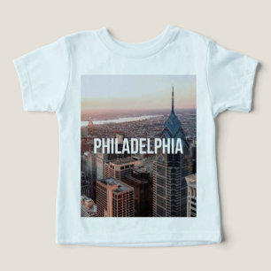Philadelphie Skyline Vue aérienne Typographie Urba