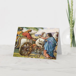 philip et l'homme en char Carte de voeux