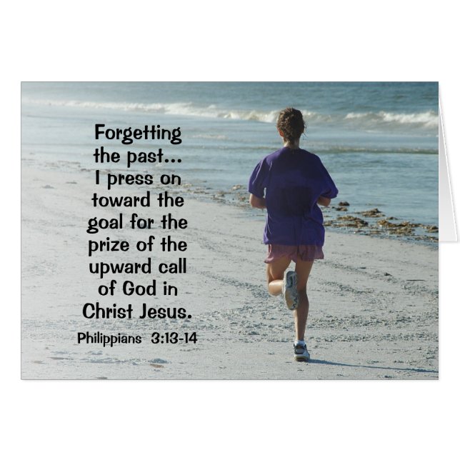 Philippians 3:13 Appuyez sur la carte haute (Devant horizontal)