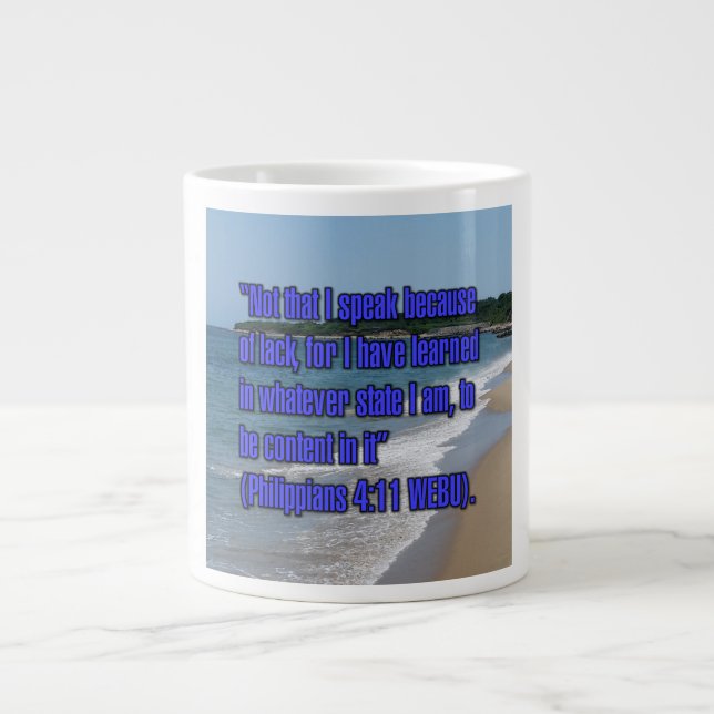 Philippians 4:11 WEBU Mug (Devant)