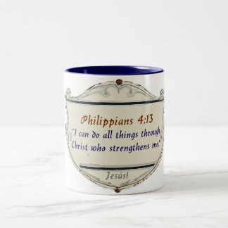 Philippians 4:13 Shield Coffee Mug