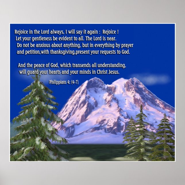 Philippians 4:6 poster (Devant)