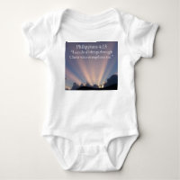 Philippiens 4:13 Body bébé chrétien