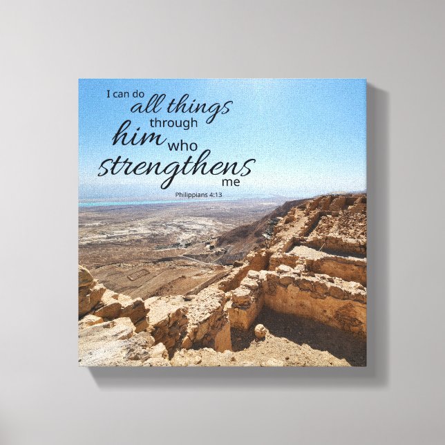 Philippiens 4:13 Toile encadrée (Recto)