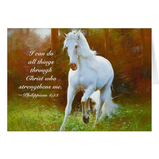 Philippiens 4:13 Toutes choses par Christ, Carte (Devant horizontal)