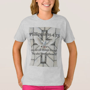 Philippiens 4:13 Verset de la Bible T-shirt Fille