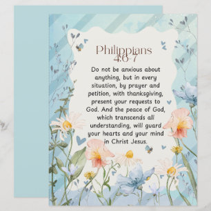 Philippiens 4:6-7 Verset de la Bible chrétienne Aq