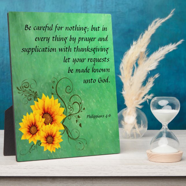 Philippiens 4:6 Plaque (Côté)
