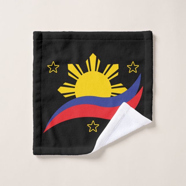 Philippines Philippin Pilipino Drapeau (Gant de toilette)