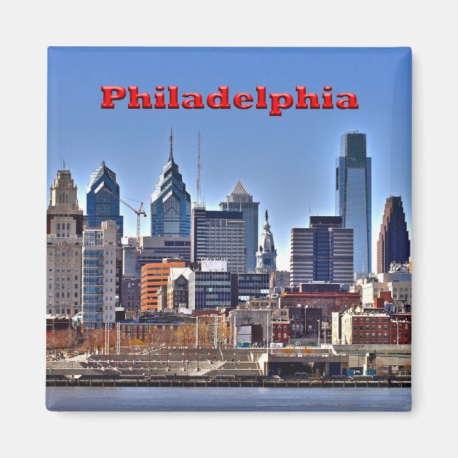 Philly Skyline HDR Magnet (Devant)