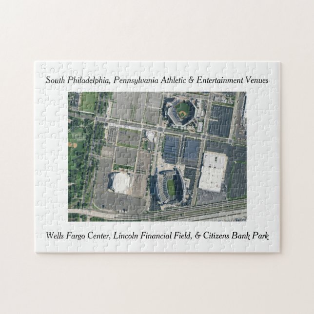 Philly Sports & Entertainment Fac. Puzzle de Jigsa (Horizontal)