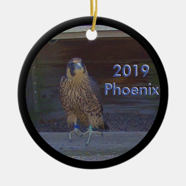 Phoenix 2019, ornement en céramique (Devant)