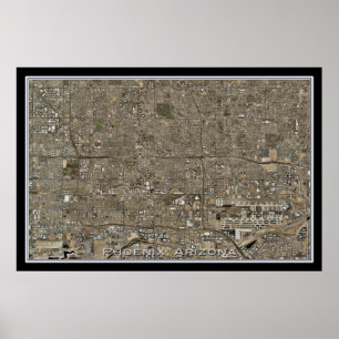 Phoenix Arizona Satellite Poster Carte