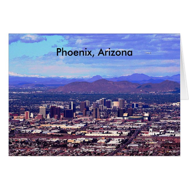 Phoenix Arizona Skyline en journée (Devant horizontal)