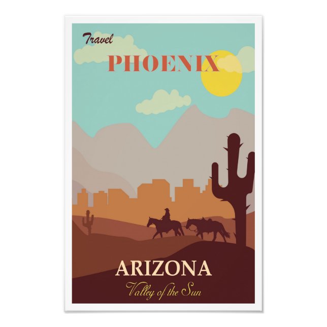 Phoenix Arizona Travel Poster (Devant)