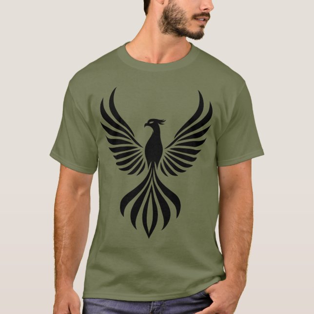 Phoenix Ascend : Majestic Silhouette T-shirt Desig (Devant)