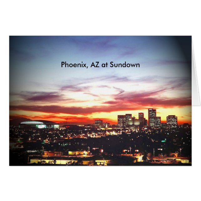 Phoenix, AZ at Sundown (Devant horizontal)