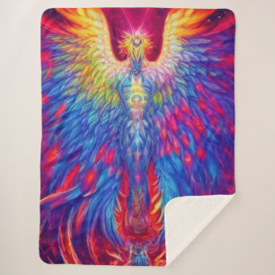 Phoenix Coloré Couverture Sherpa