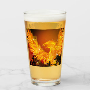 Phoenix dans le pare-brise en verre de vol