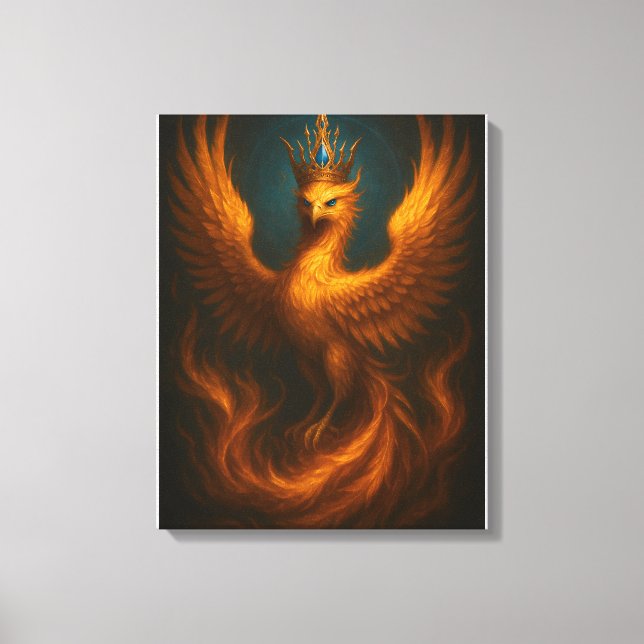 Phoenix Doré Royal · Toile d'art fin de luxe Prin (Recto)