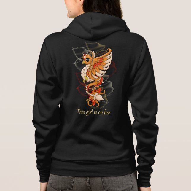 Phoenix ferment la fermeture éclair le sweat - (Dos)