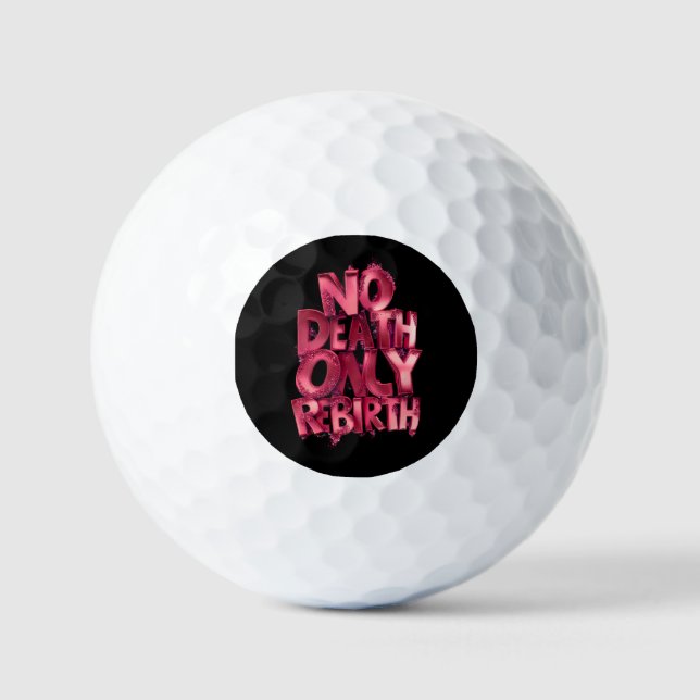 Phoenix Shot – Balle de Golf Blanche, Mantra Rose (Recto)