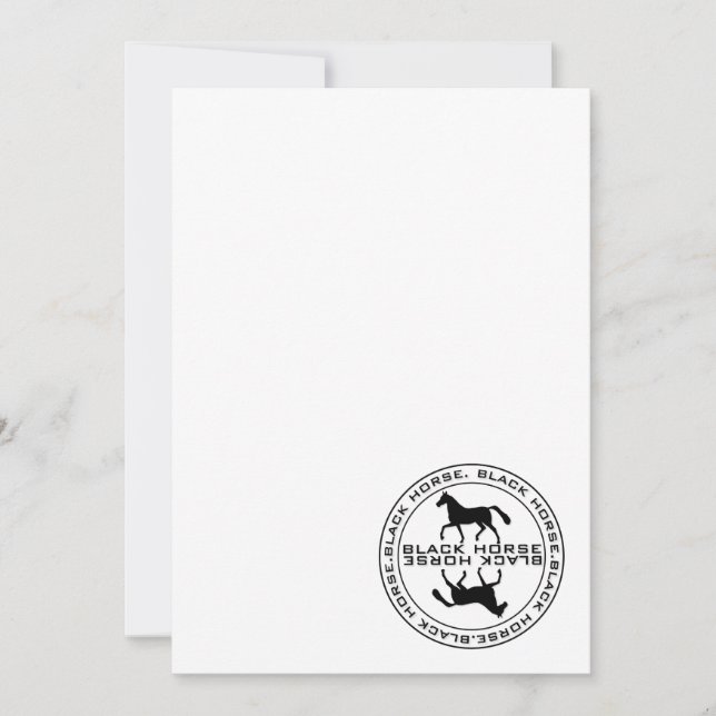 phoque à cheval noir (Devant)