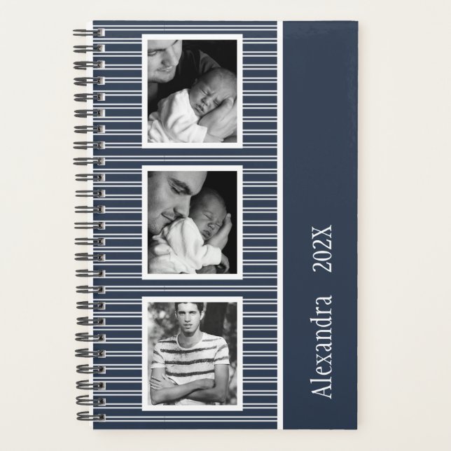 Photo 2023 de la marine moderne bleu 3 personnalis (Devant)