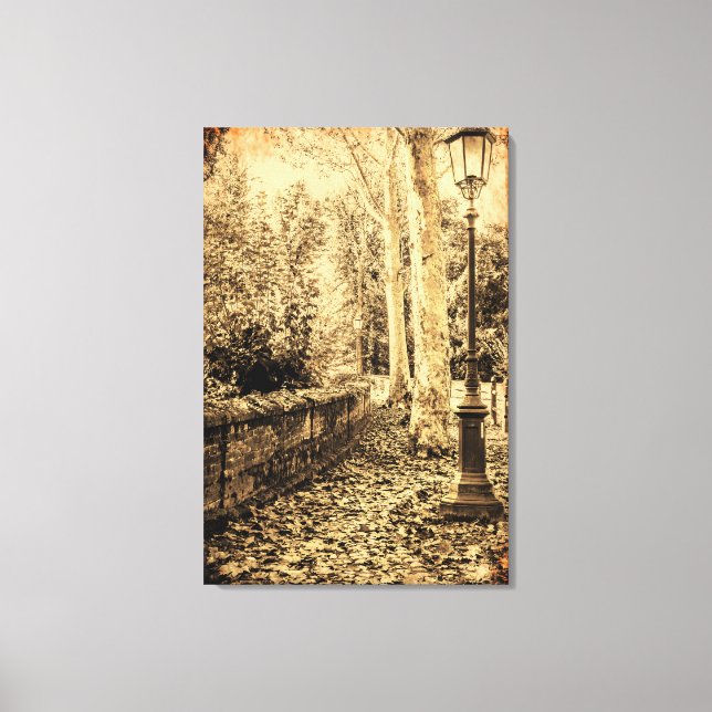 PHOTO À EFFET ANCIEN sur paysage sur impression su (Recto)