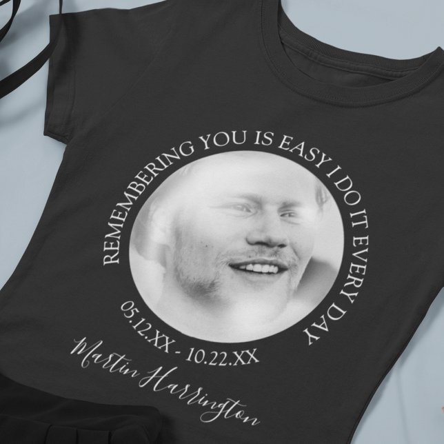 Photo à effet de bulle moderne | T-Shirt commémora (Créateur téléchargé)