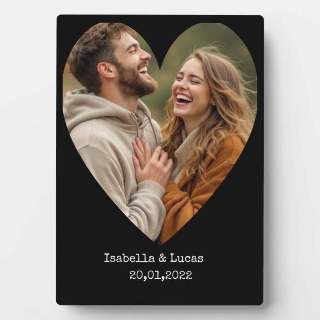 Photo "À la Mémoire Affectueuse – Plaque pour Couple" (Devant)