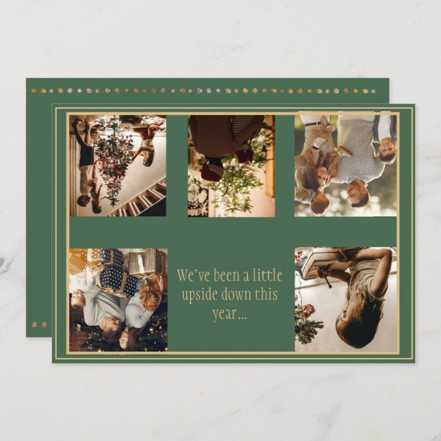 Photo à l'envers des Cartes de fin de année de Noë (Devant / Derrière)