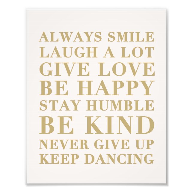 Photo À ma fille | Impression d'art (Devant)