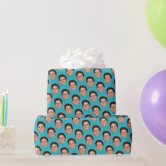 Photo à visage mou papier cadeau Hawaiian Blue