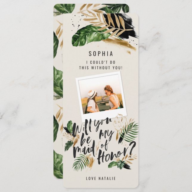 Photo Abstraite de la servante d'honneur (Devant / Derrière)