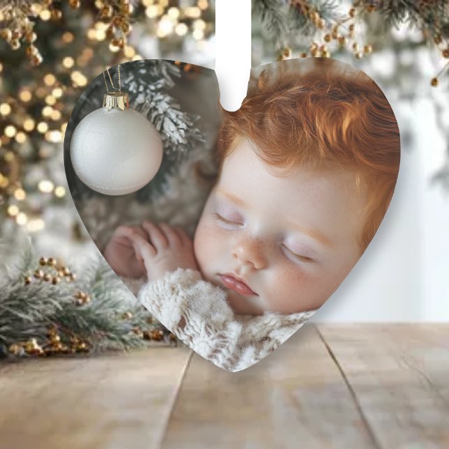 Photo adorable pour bébé | Premier Noël du bébé (Créateur téléchargé)