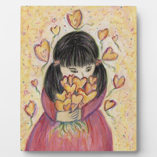 Photo Affiche d'art plaque de coeurs d'amour rassemblés (Devant)