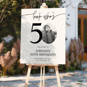 Photo Affiche de bienvenue de 50e anniversaire   R