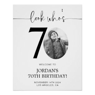 Photo Affiche de bienvenue de 70e anniversaire   R