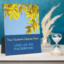 Aimez-nous sur Facebook plaque compteur signe Auto