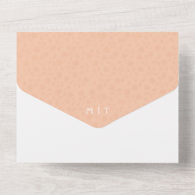 Photo All in One Wedding Invitation avec QR Code (Verso)