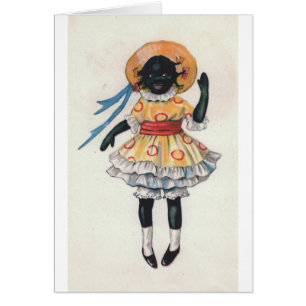 Photo américaine de cru de poupée d'Africain noir