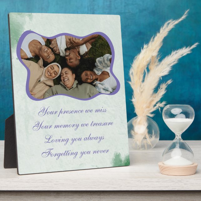 Photo Amis dans les bois Plaque de table 8x10 Eau (Côté)