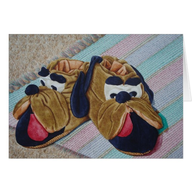 photo amusante de chaussons de chien (Devant horizontal)