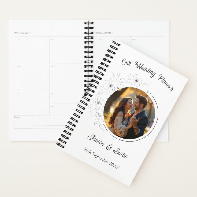 Photo Anemone sur Wedding planner blanc (Devant avec enveloppe)