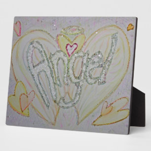 Photo Angel Inspirational Word Peinture Poème Plaque