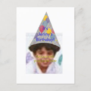 Photo Anniversaire Casquette Invitation Carte post