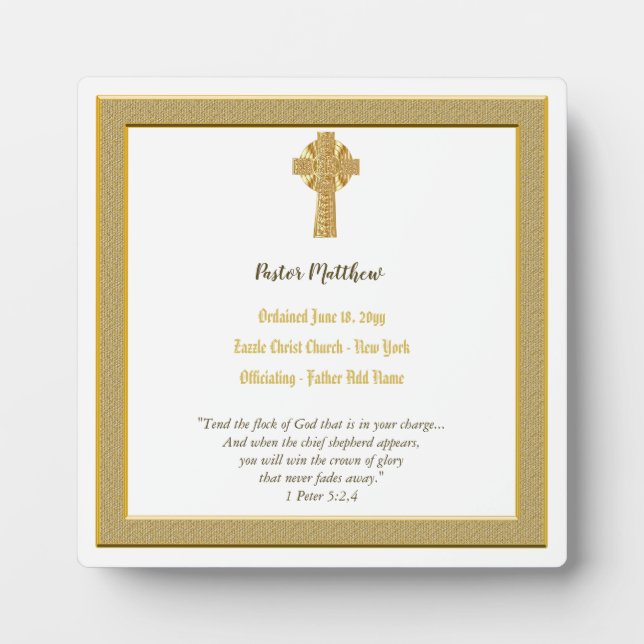 Photo Anniversaire de la plaque d'Ordination du pasteur (Devant)